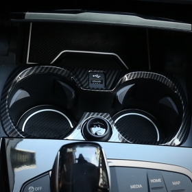 BMW 3시리즈 G20 컵 홀더 커버-카본수전사
